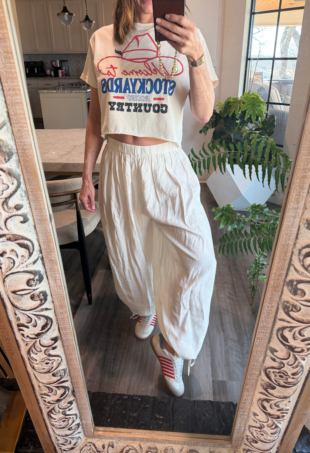 Soft adjustable ankle balloon pants