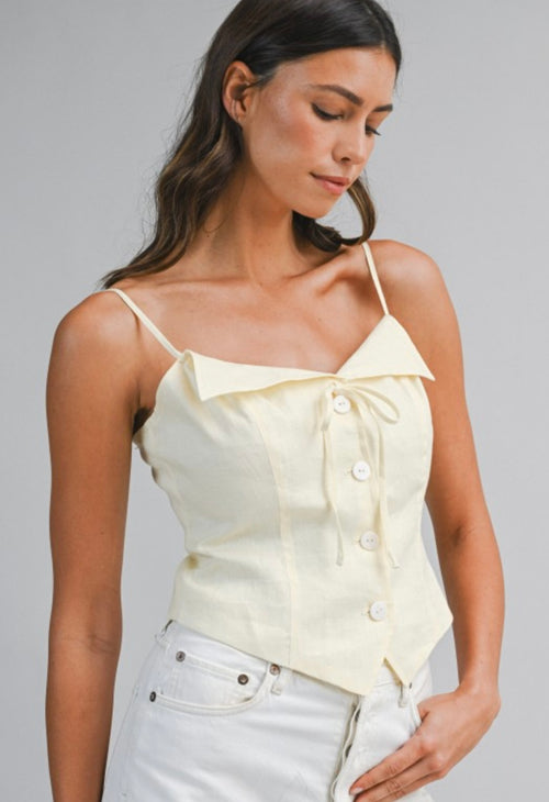 Butter Linen Top