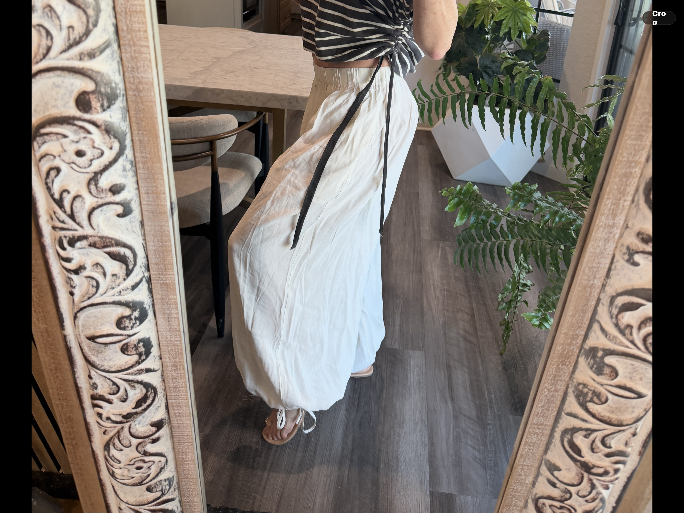 Soft adjustable ankle balloon pants
