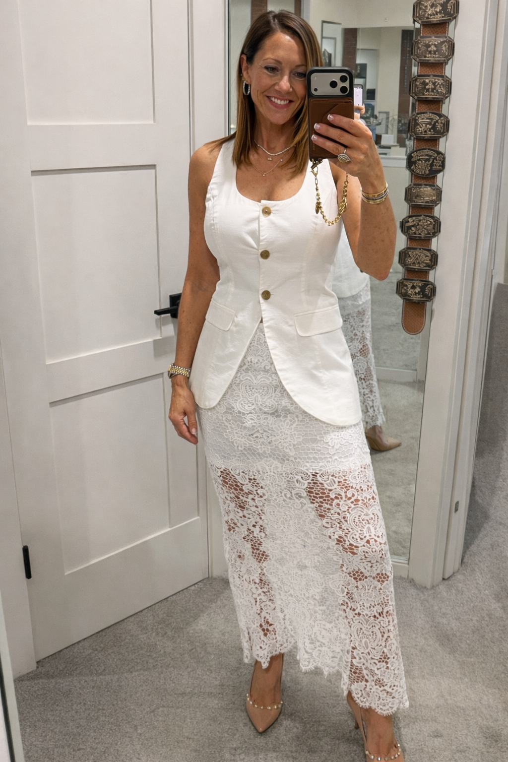 Greta Lace Maxi skirt