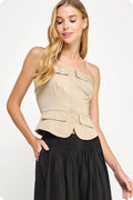 Button Down Corset Top