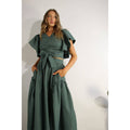 Ruffle Top and Skirt Set