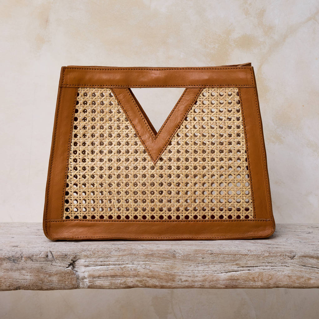 Cane Weave Rattan Handbag