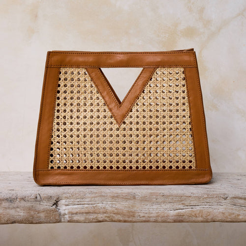 Cane Weave Rattan Handbag