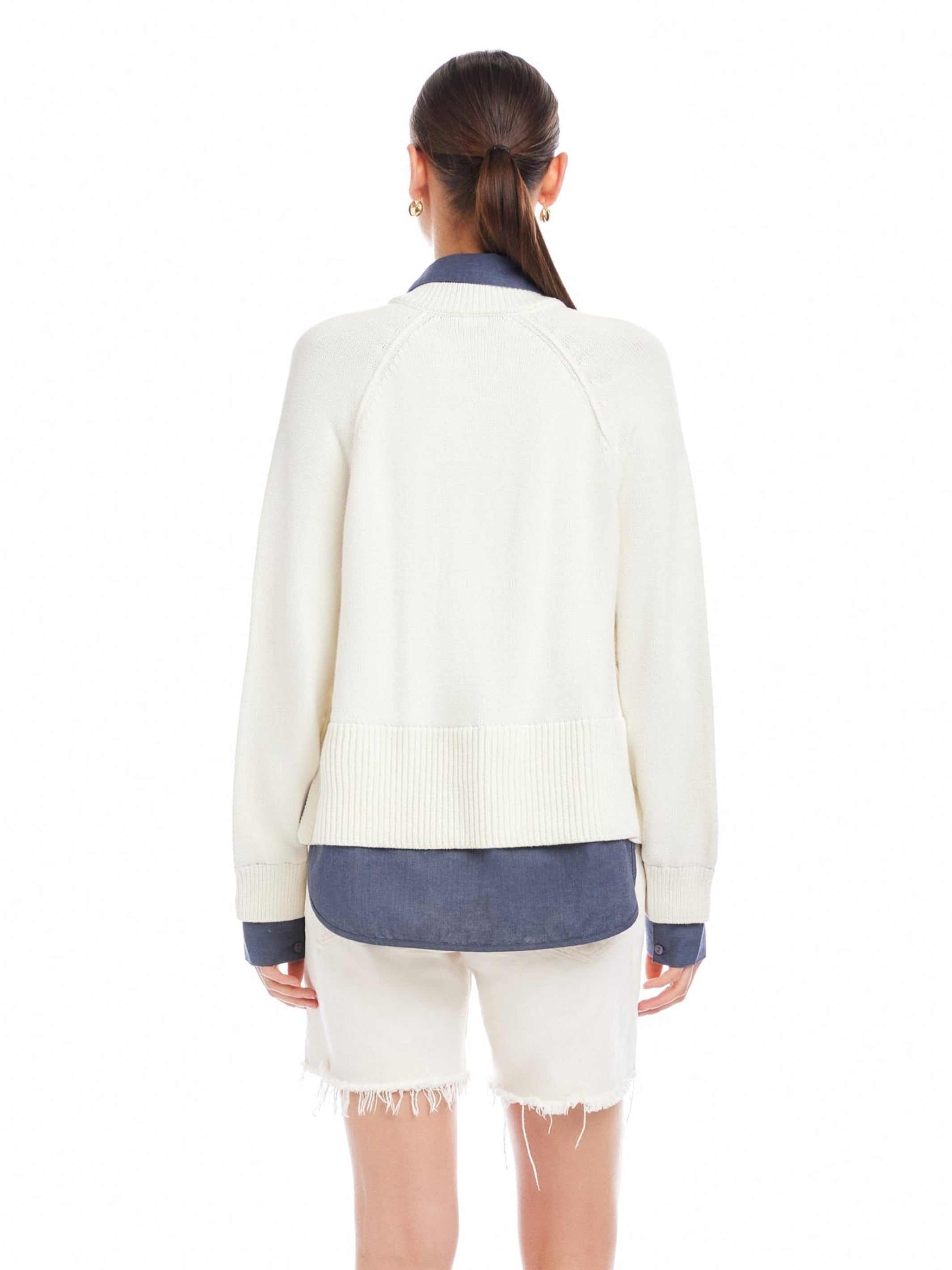 Carrie Mixed Media Sweater