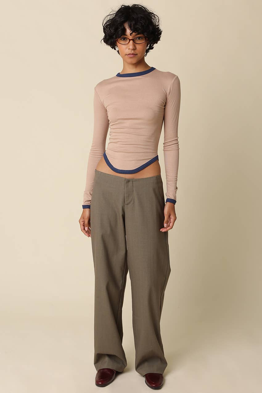Kendall Contrast Trim Top