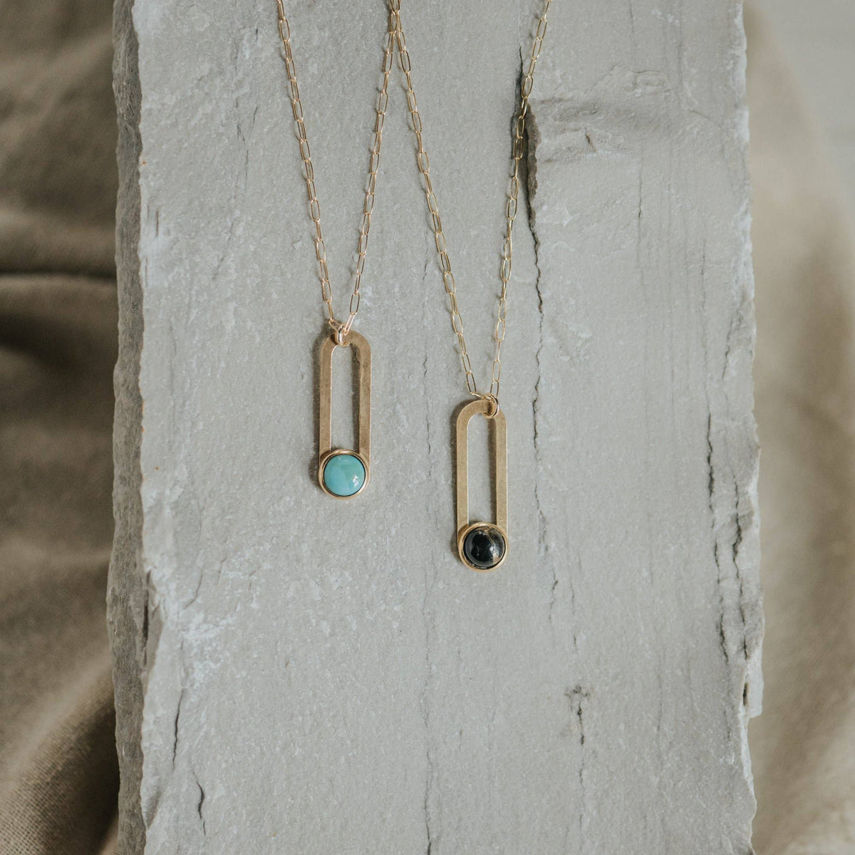 Gulch Necklace // Copper Obsidian // Demi-Fine Gold