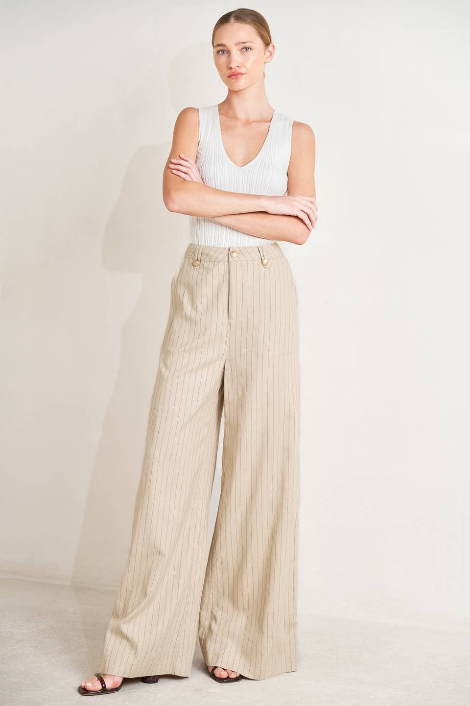 Striped Trouser Pants