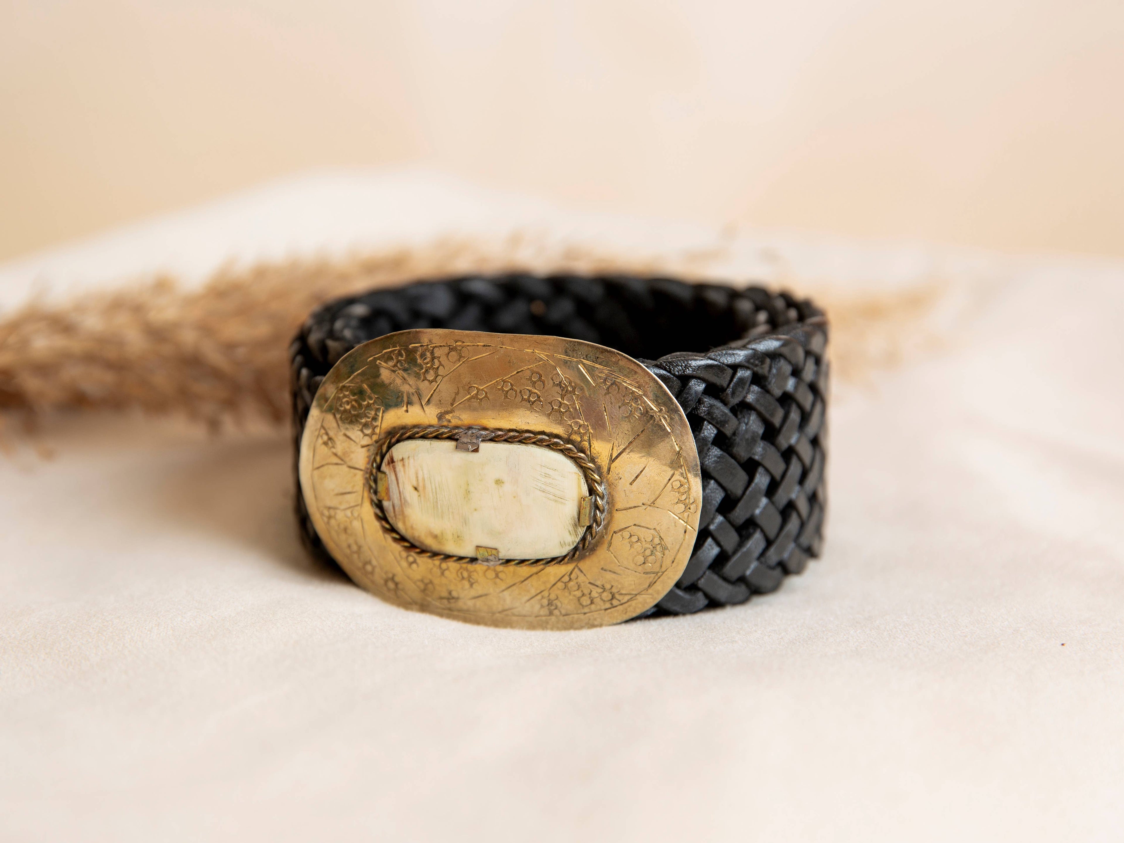 MERCURIO WIDE BLACK LEATHER BELT