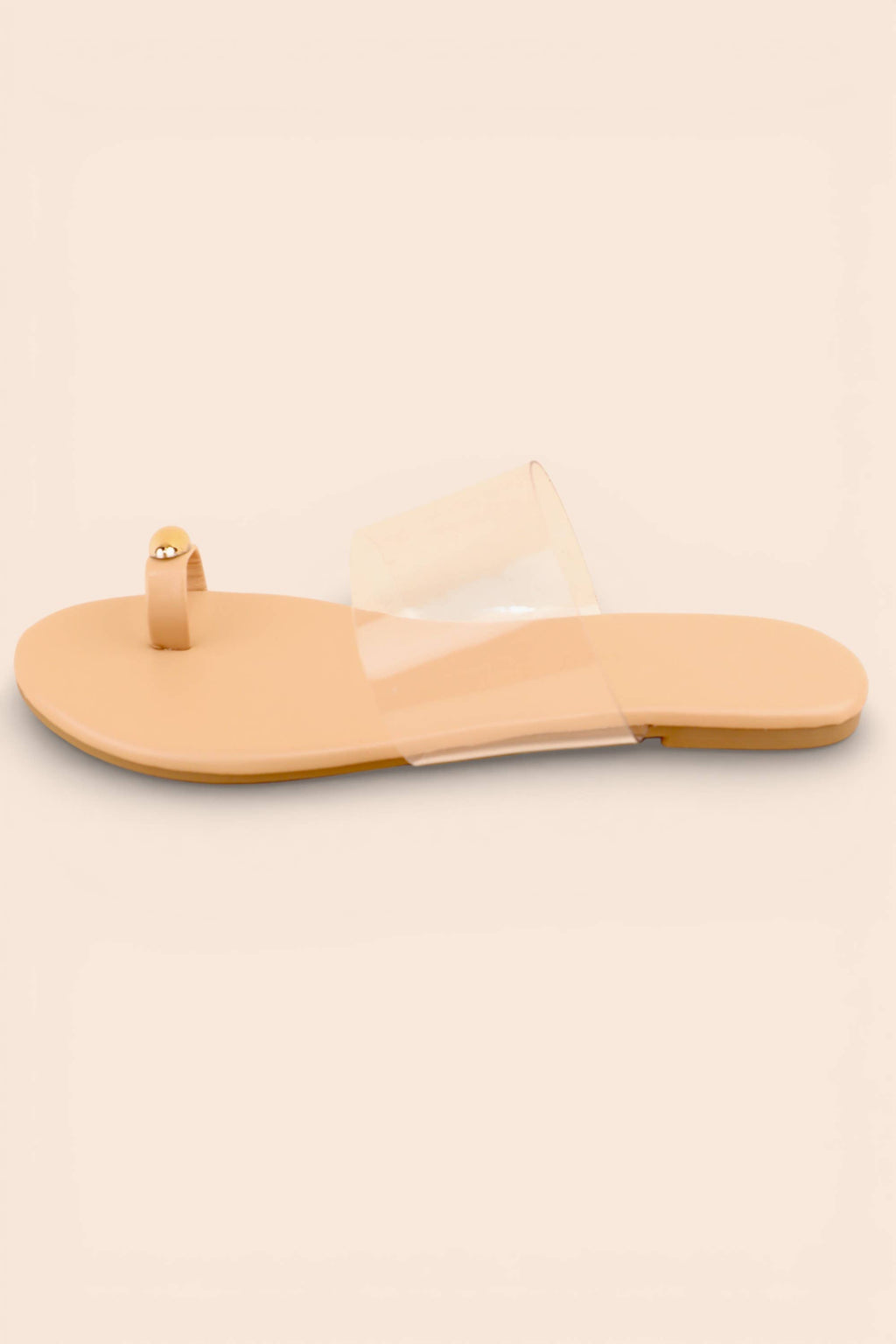 CLEAR TOE RING SANDAL