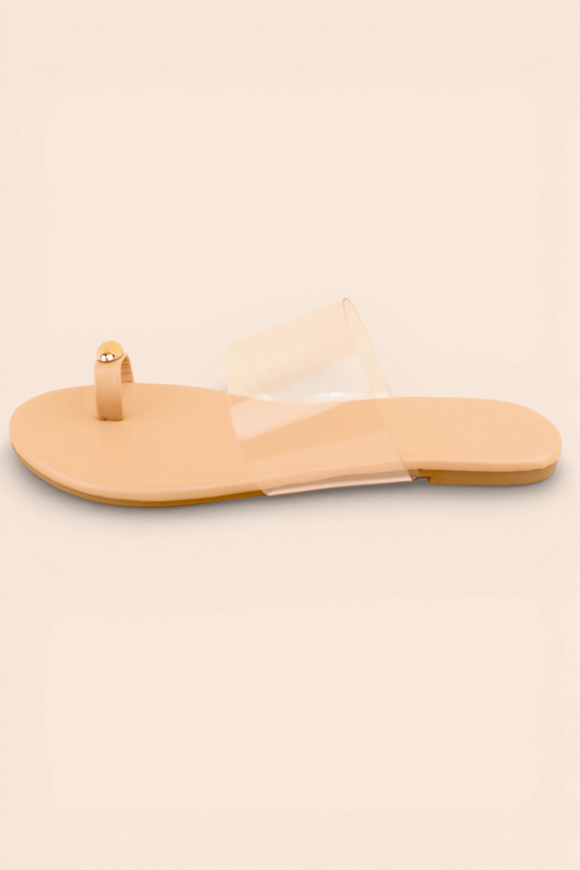 CLEAR TOE RING SANDAL
