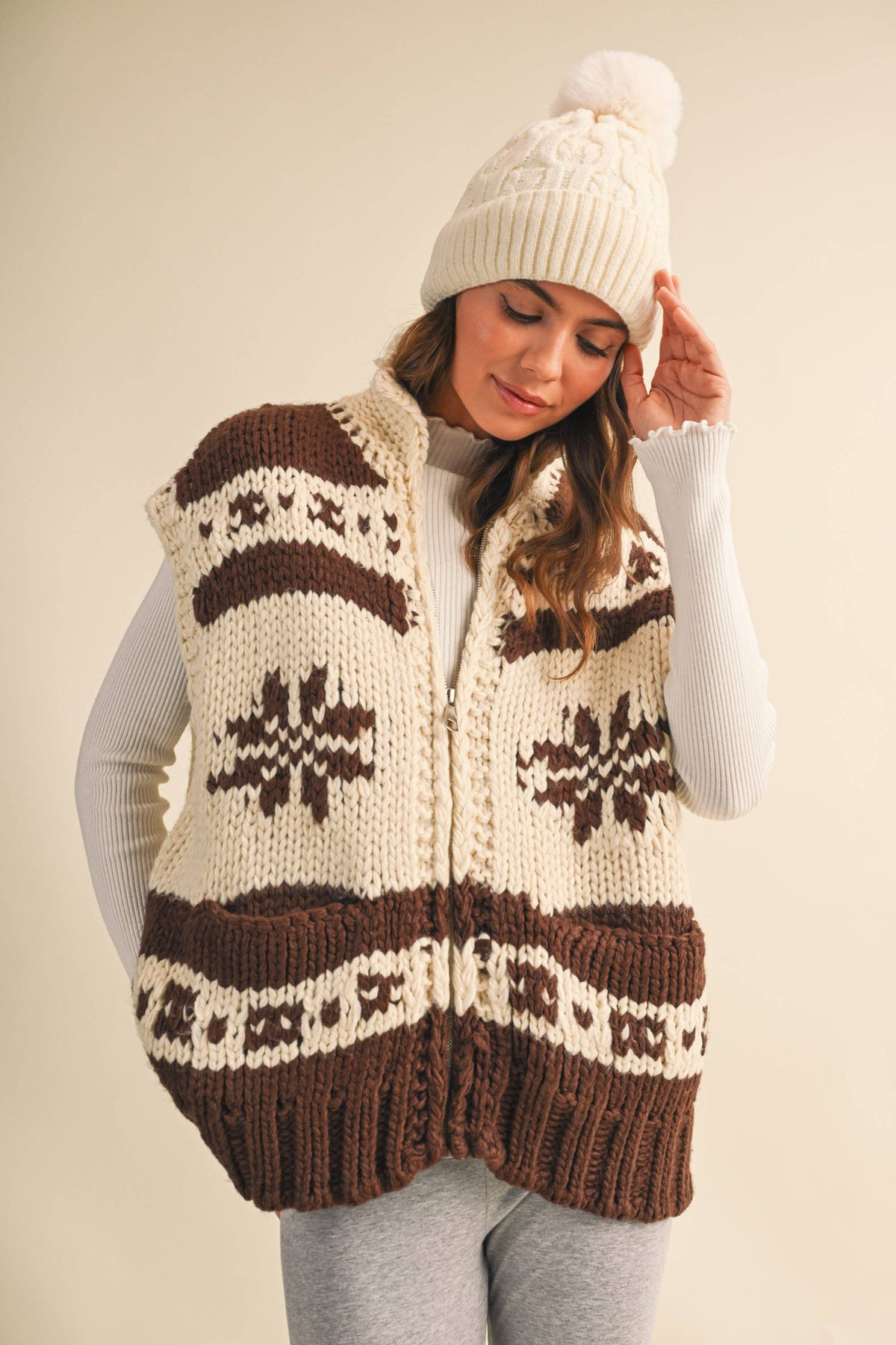Chunky Zip Up Vest