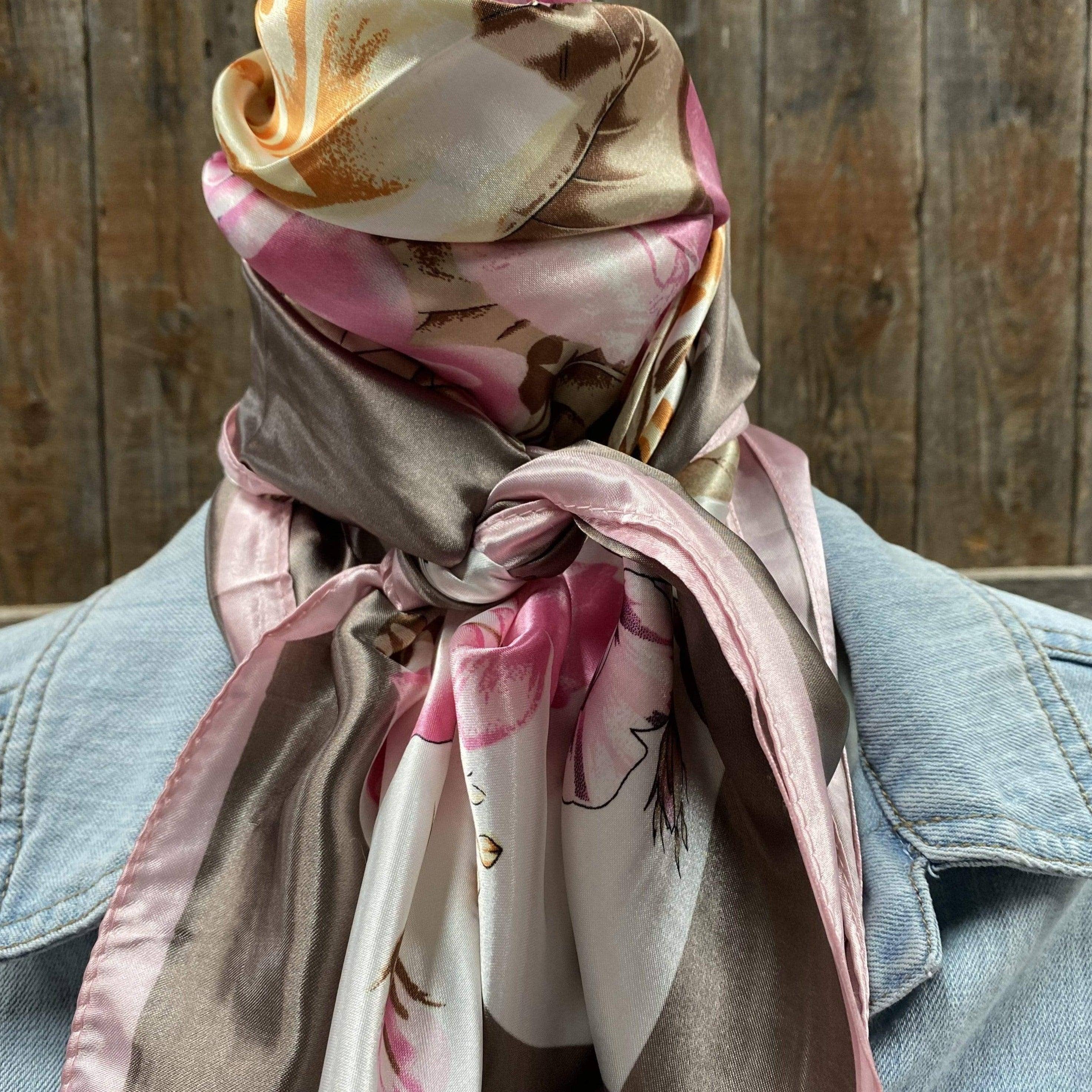 Pretty In Pink Roses Wild Rag/Scarf