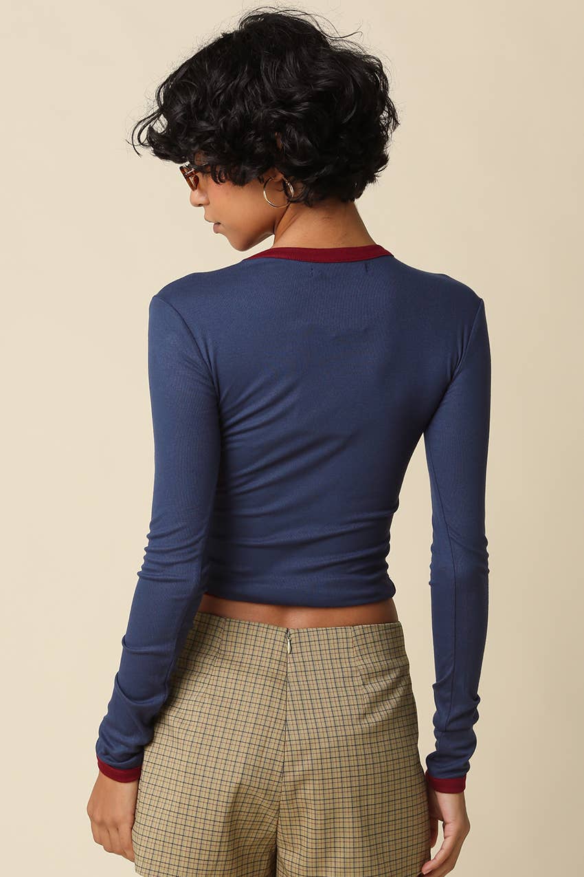 Kendall Contrast Trim Top