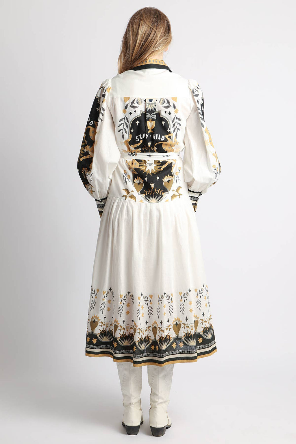 Western Maxi Shirt Dress