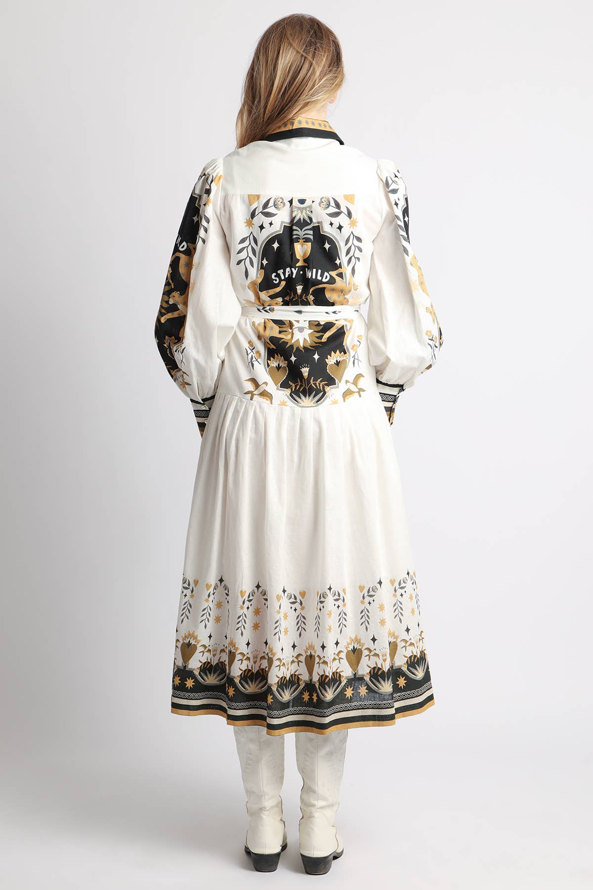 Western Maxi Shirt Dress
