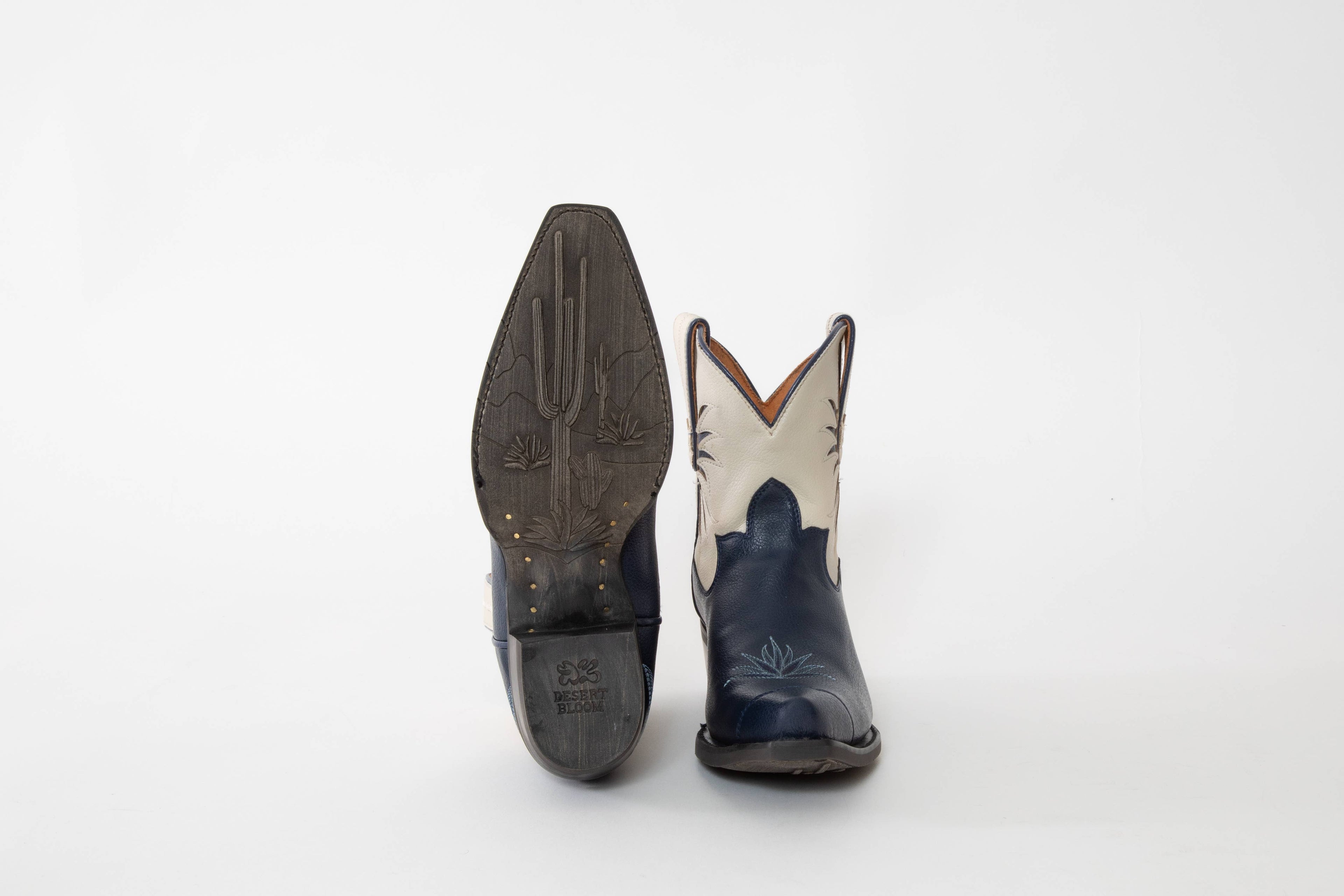 Prickly Pear Sapphire Lace Navy Boots