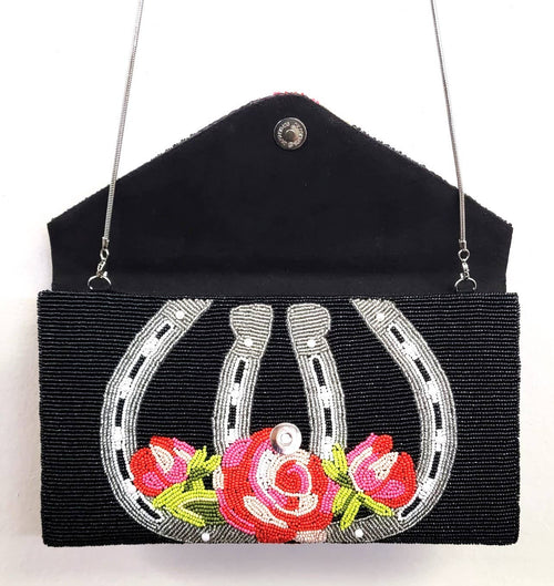 ALL BEADED GOOD LUCK CLUTCH
