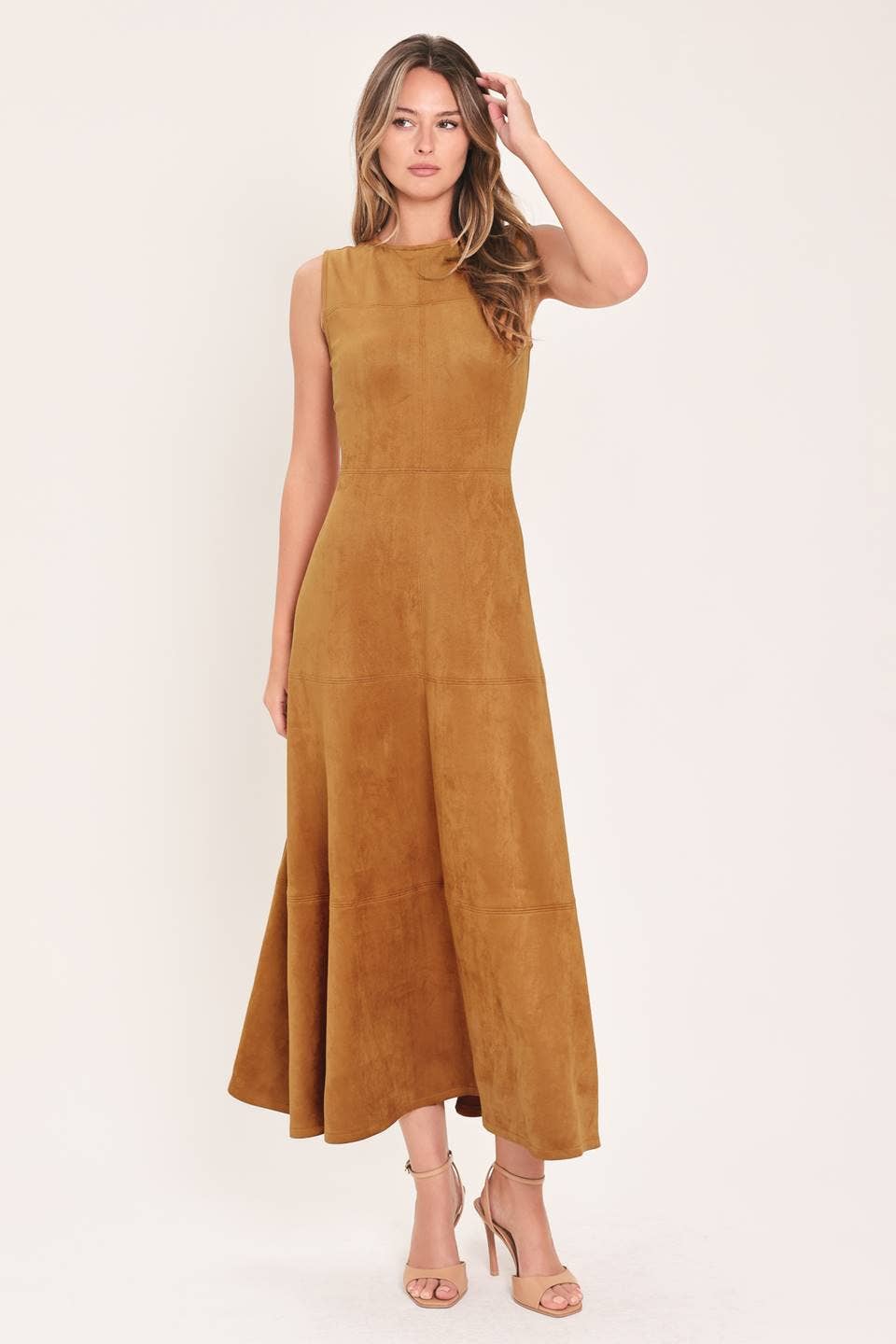 Faux Suede Dress