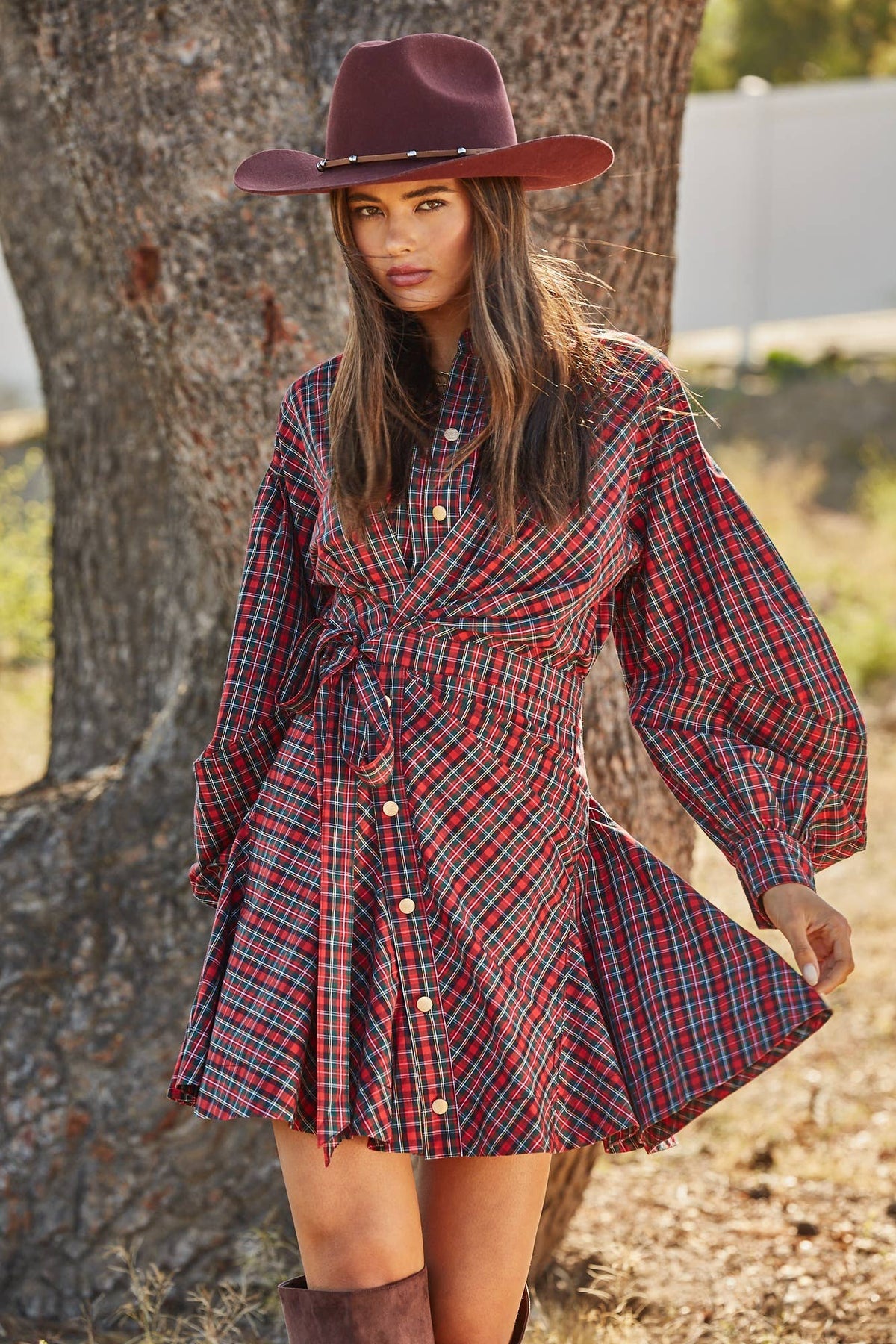 ASYMMETRICWRAP DRESS