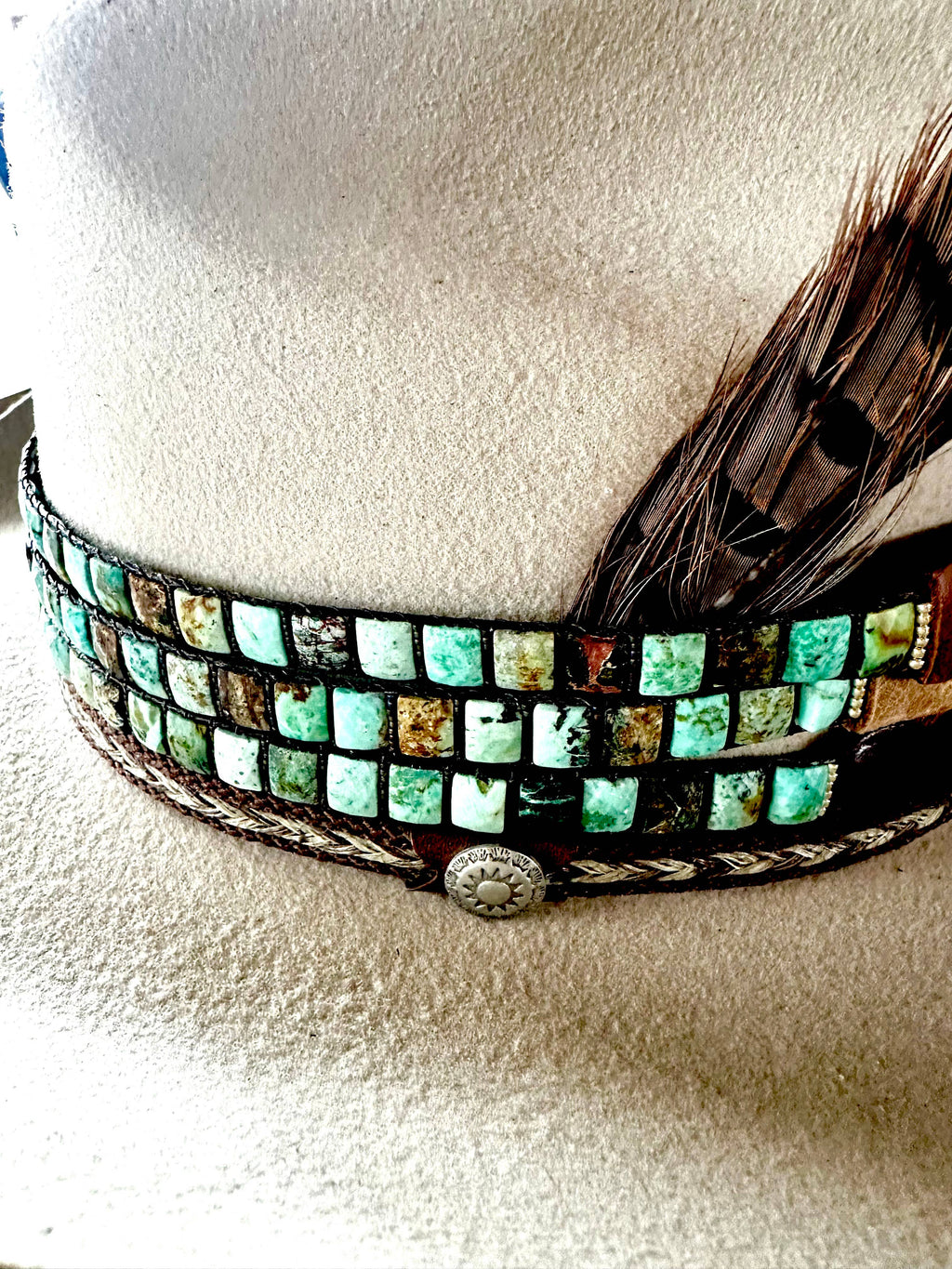 Blue Mesa; Peruvian Turquoise Hatband