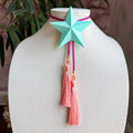 Lone Star Bolo Turquoise with Fuchsia & Peach