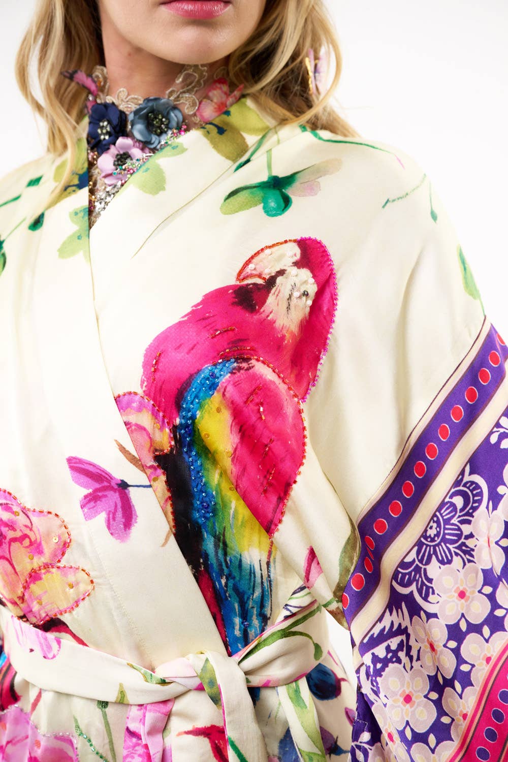 Hand-beaded Kimono / Topper