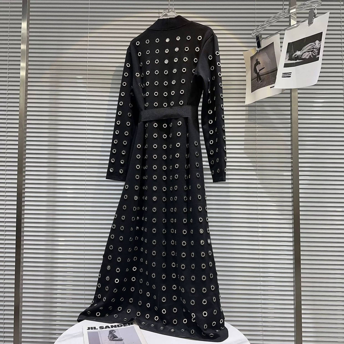 Metal Eyelet Cutout Duster