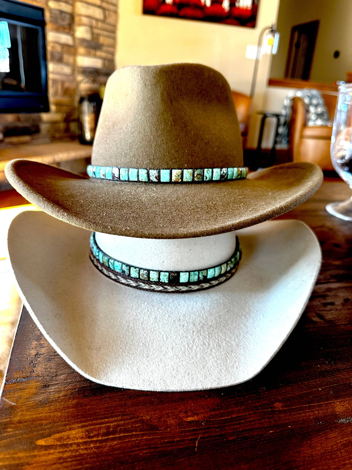 Blue Mesa; Peruvian Turquoise Hatband
