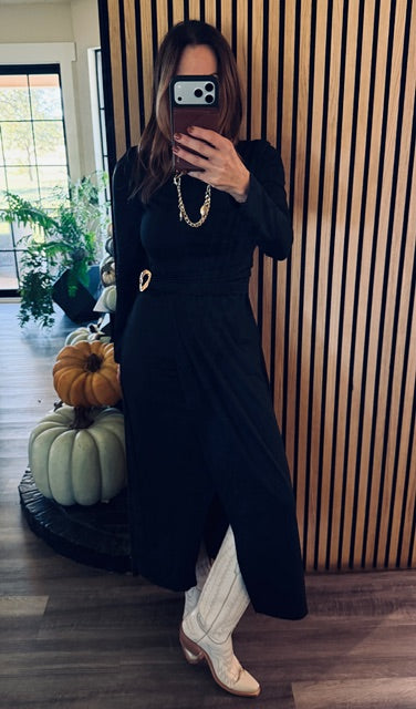 Shop The Look Asymmetric Belted Dress