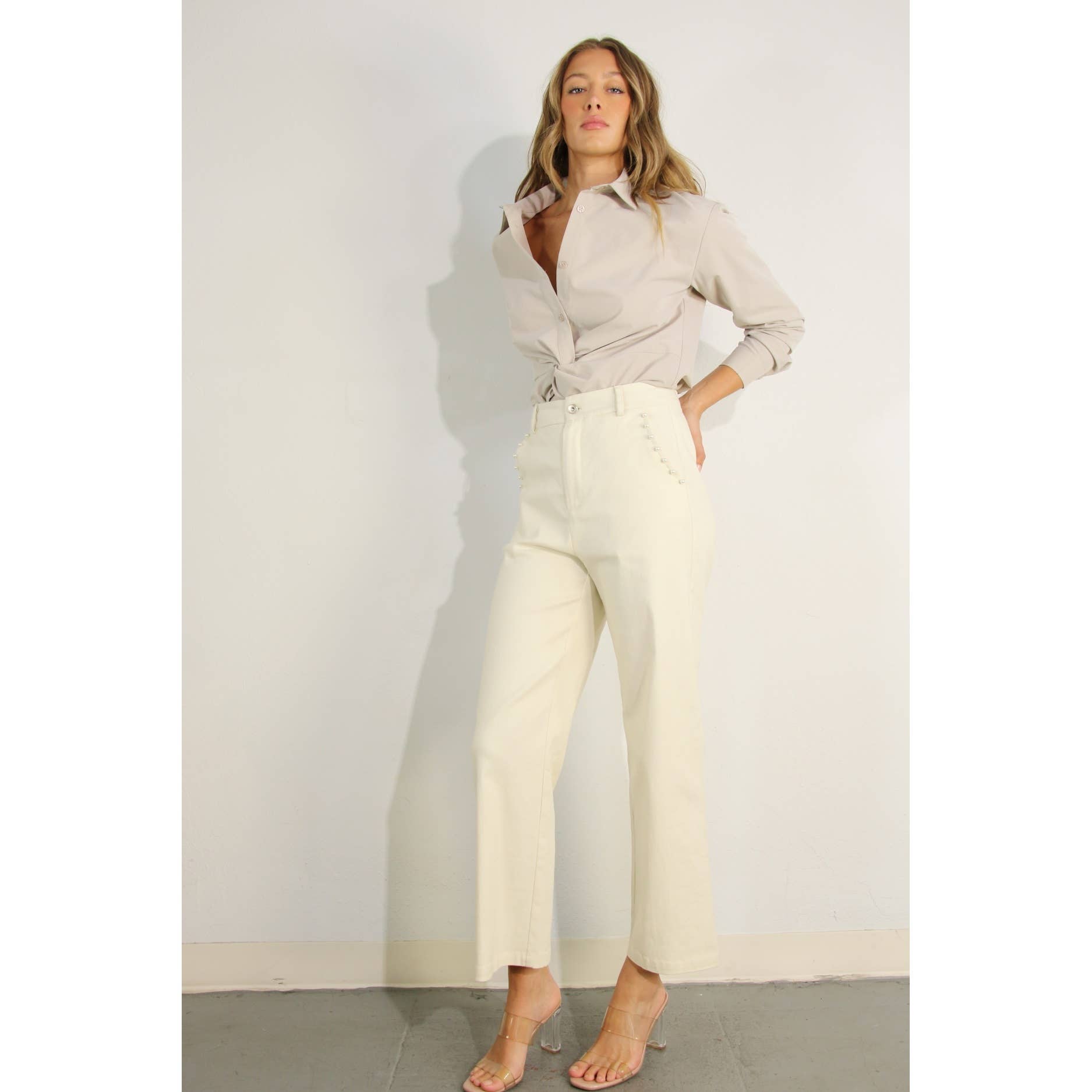 FRONT TWIST BOTTON DOWN SHIRTS