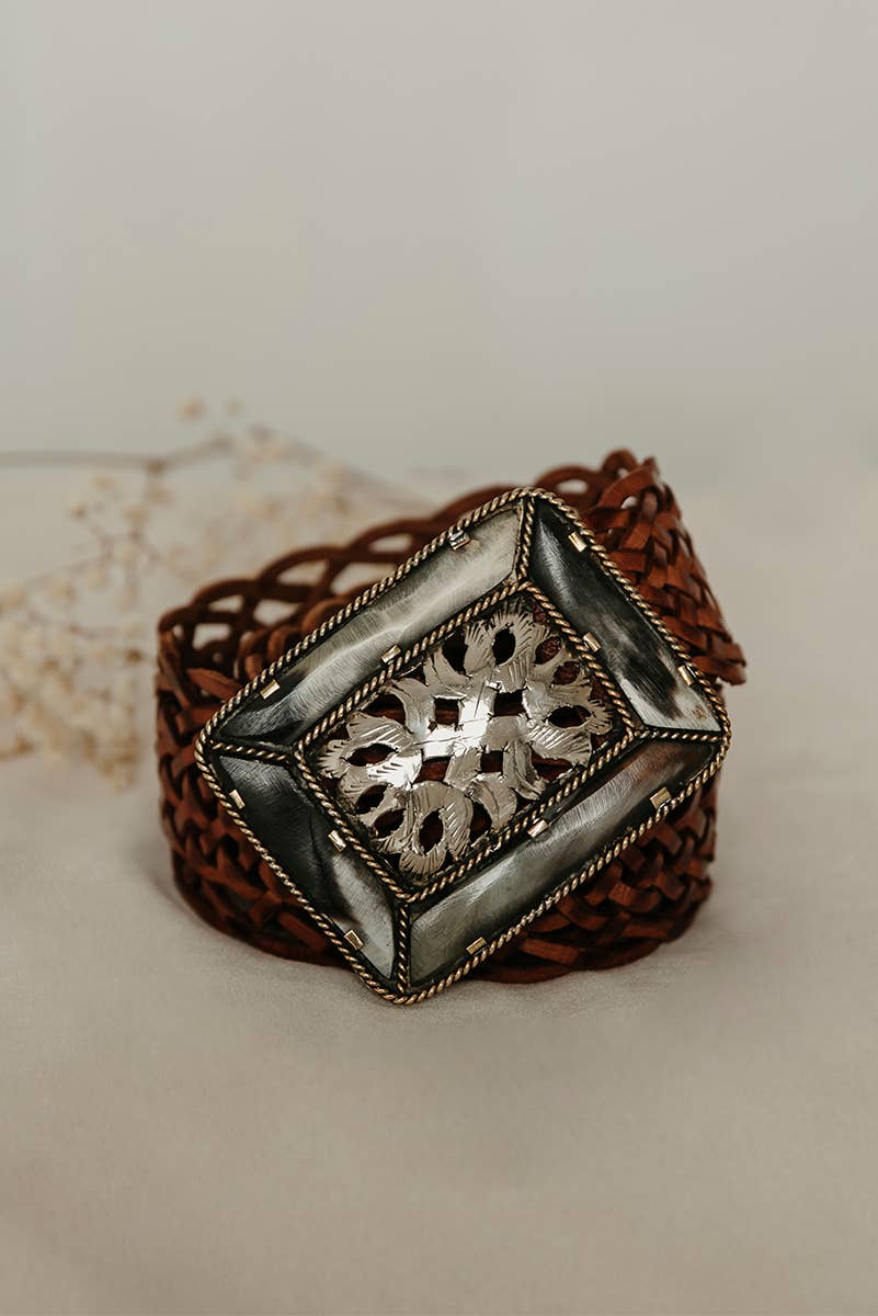 Empire Brown Leather Belt