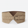 Suede Belt With Buckle