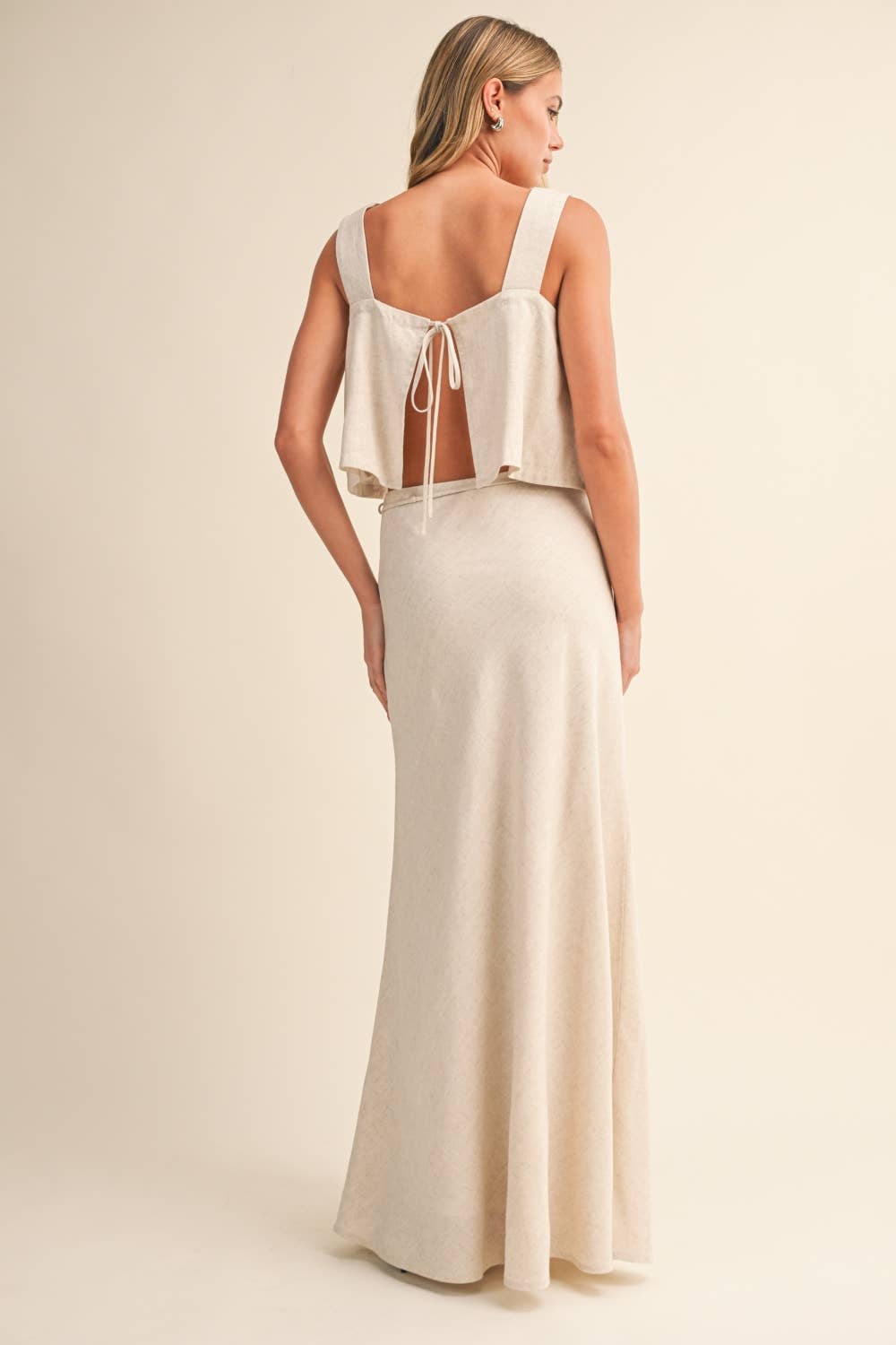 FLARE TOP AND MAXI SKIRT SET