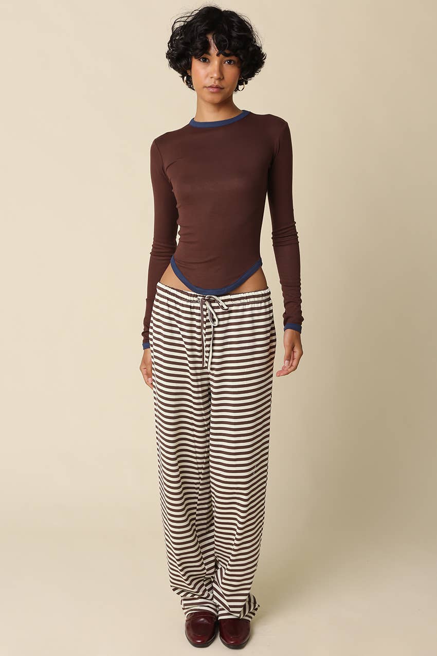 Kendall Contrast Trim Top