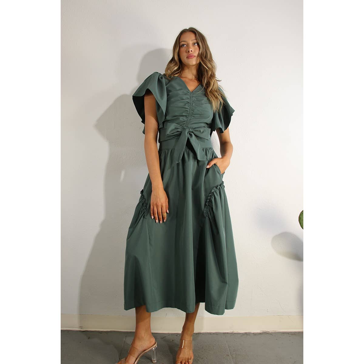 Ruffle Top and Skirt Set
