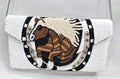 A BEADED BAG SATLLION  HORSE CLUTCH