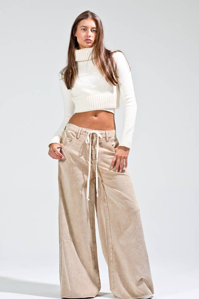washed corduroy pants