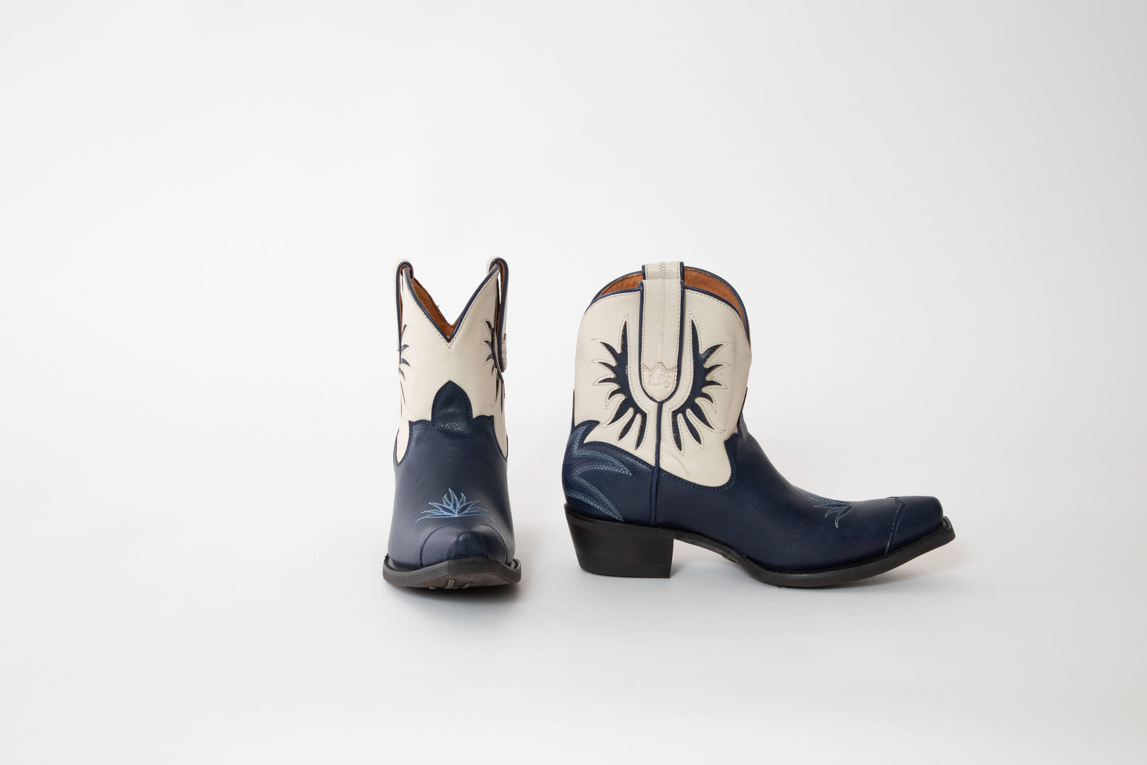Prickly Pear Sapphire Lace Navy Boots