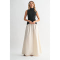 MOCK NECK MAXI DRESS