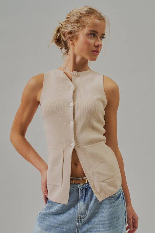 Knit Sweater Vest