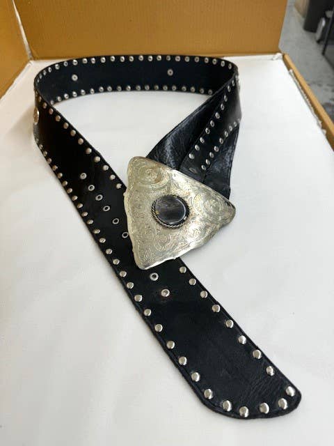 Leather belt Flat Leather (MEDIUM)