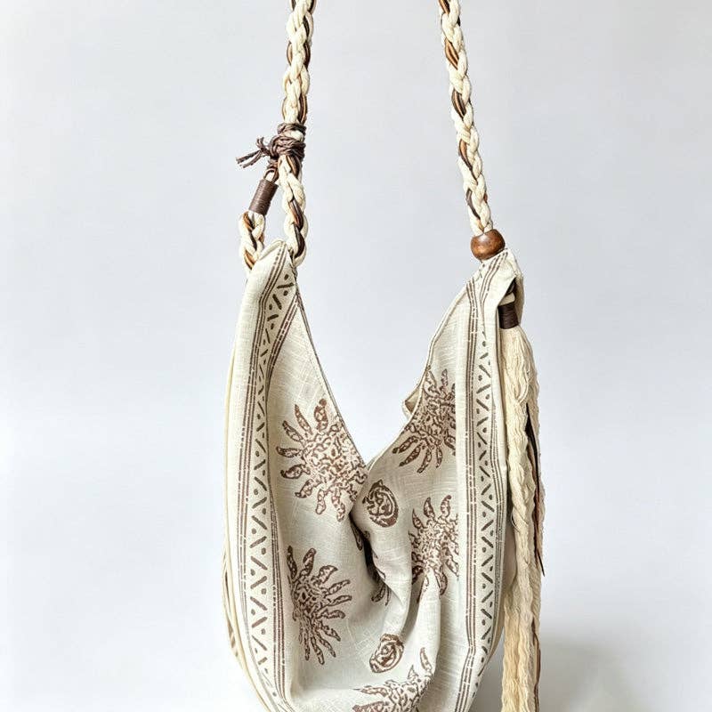 Hollow Out Knit Tote Bag
