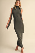 SCOOP BACK MAXI DRESS