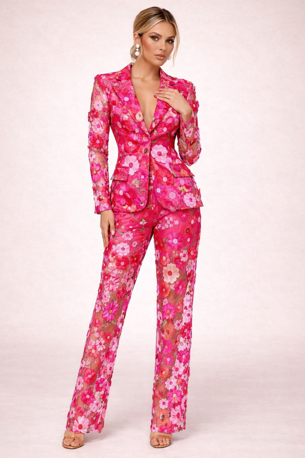 3D Embroidered Suit-FINAL SALE ITEM