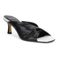Leather Slide Sandal Available in Black and Tan