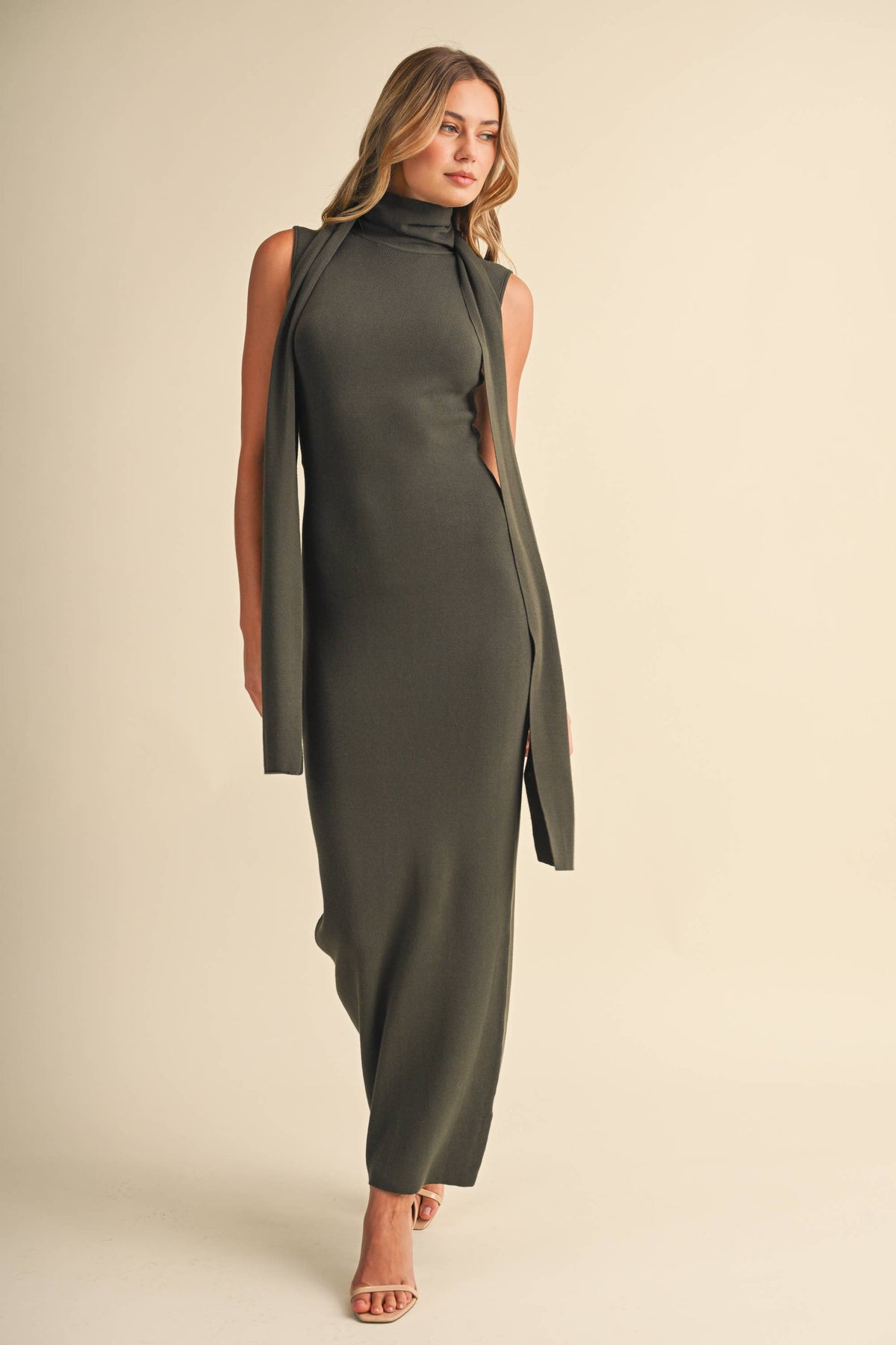 SCOOP BACK MAXI DRESS