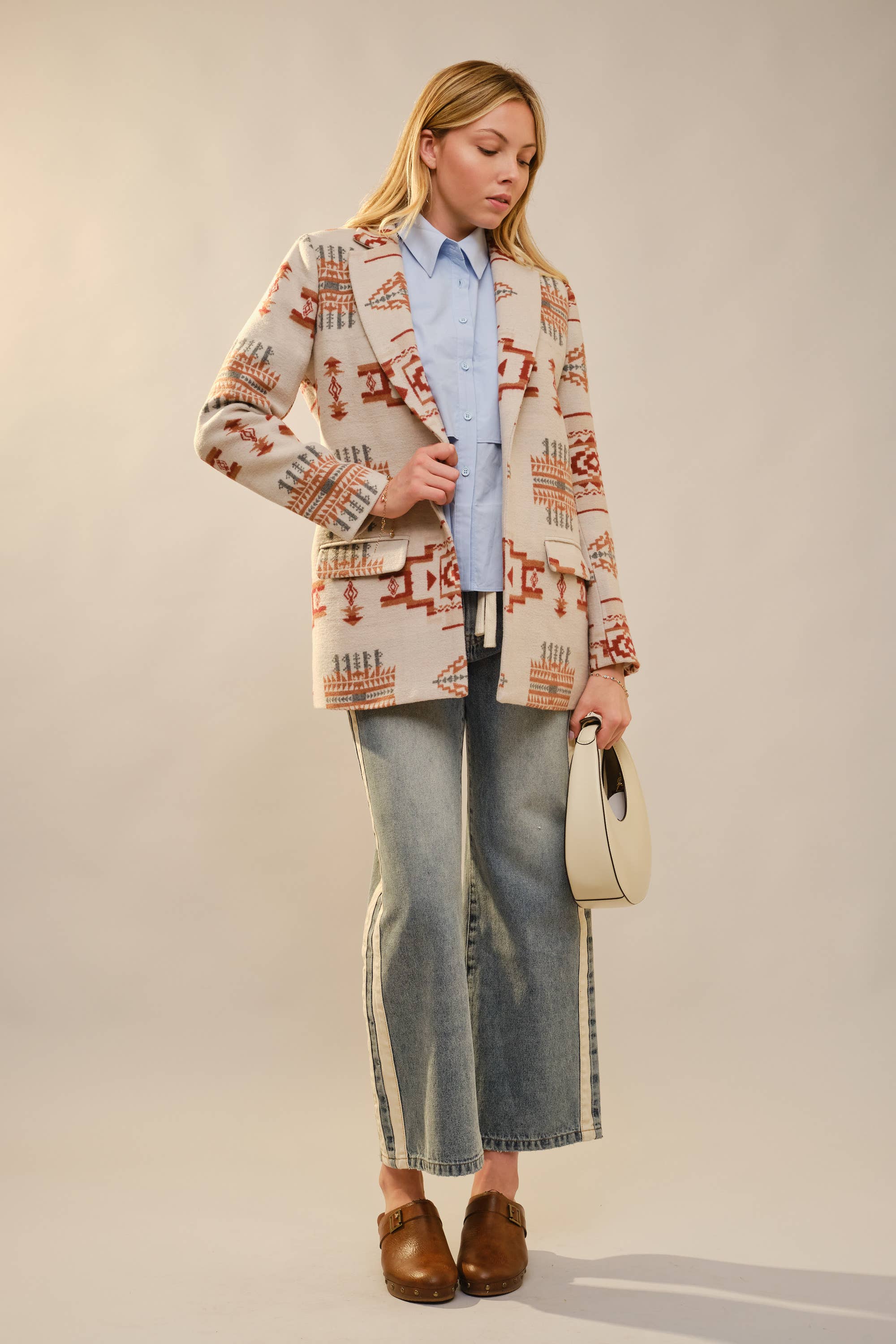 Aztec Jacquard Blazer