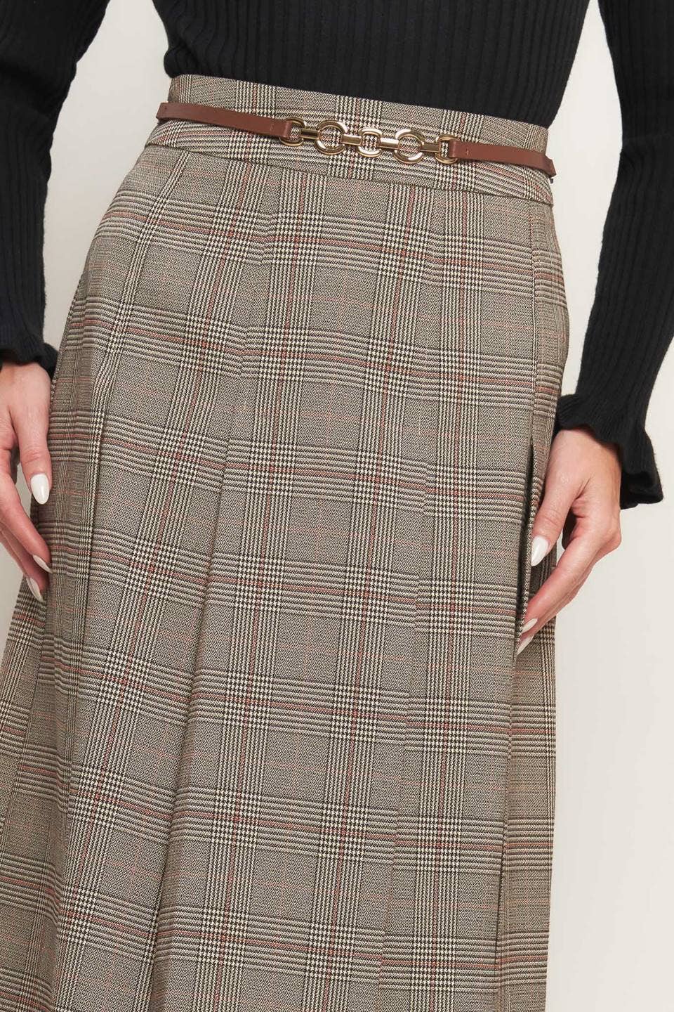 Woven Midi Skirt