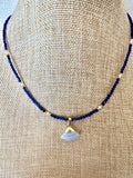 Baby Lapis Bead Necklace